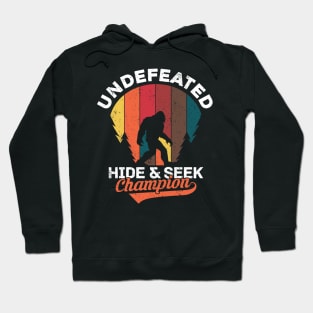 Bigfoot Hide And Seek World Champion Retro Distressed Vintage Hoodie